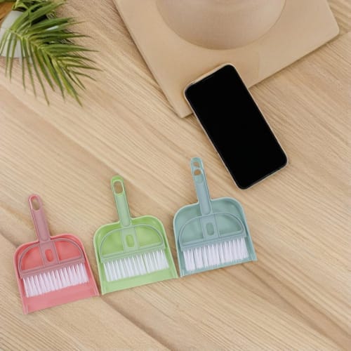 Cabilock 3-delt Mini Kost og Støvbrettsett med Børste for Bord, Kompakt Støvbrett og Børste for Rengjøring av Bord, Biler, Skrivebord, Tastaturer, Benkeplater, an