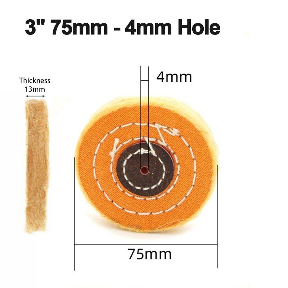 1Pcs Angle Grinder Accessory Polishing Wheel Abrasive Tool Cotton Pad  For Metal Jewelry Polishing