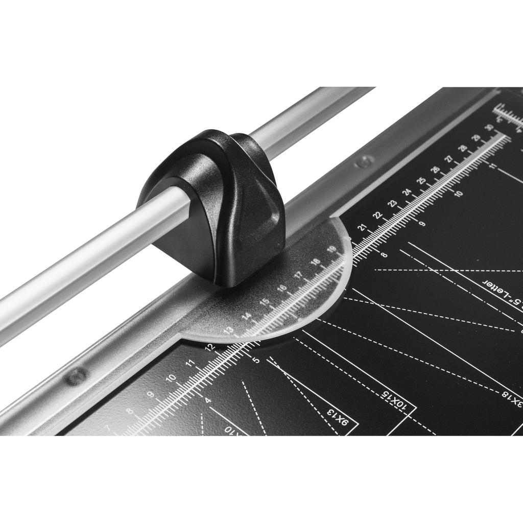 Lightweight Mini Paper Paper Trimmer for Cutting and with A4 Compatible HFS(R) Cutter, Photos, Cards, Labels, Coupons, Ruler, Black,