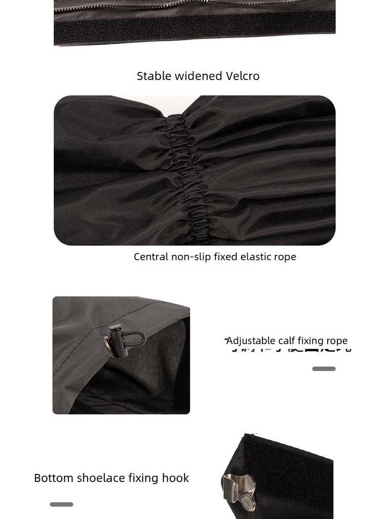 Kratzfeste Outdoor-Schnee- und Wüstenwander-Leggings mit Reißverschluss und Klett-Sandabdeckung