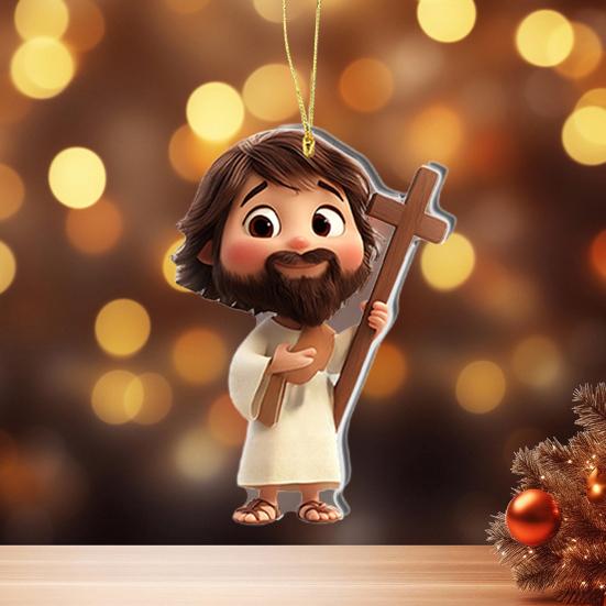 Movie Character Car Charm Cute 2D Acrylic Hanging Ornament Car Backpack Charm Christmas