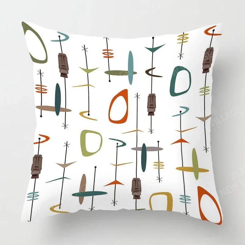 Nordic Fall Home Decor Autumn Throw Pillow Case Sofa Cushion Cover Modern 45x45cm 45*45 50x50 60x60cm 40*40 40x40 Geometry 60*60
