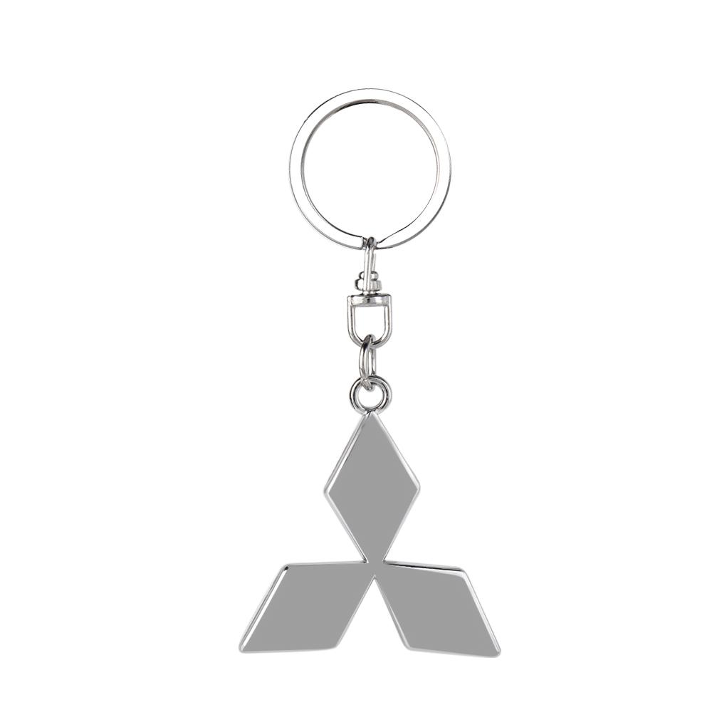 3D Metal Leather Car Styling Emblem Keychain Auto Key Rings for Mitsubishi Lancer 10 Xpander Pajero 4 Montero V73 Evolution Evo