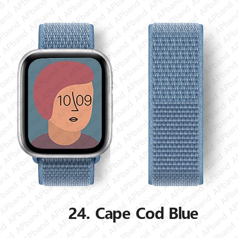 Nylon Band Voor Apple horlogeband 44mm 40mm 42mm 38mm 41mm 45mm 41 45 smartwatch polsband riem lus armband iWatch 3 4 5 se 6 7