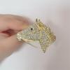 Alloy Horse Brooch Zodiac Pony Pins Women Men Clothing Accessories Suit Lapel Corsage Badges  Year Gifts
