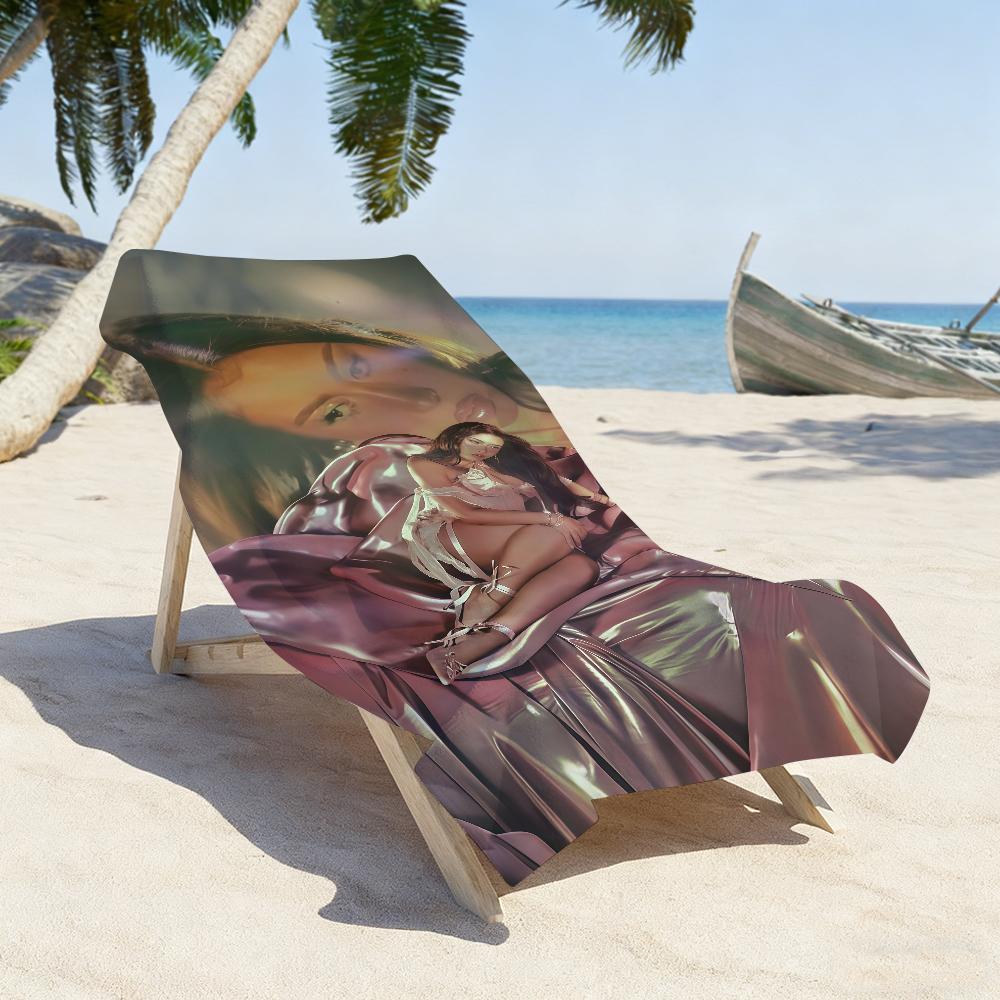 Singer Kali Uchis Sincerely Towel Sports Quick Dry Travel Camping Gear Sandproof Soft Light Large Beach Towel
