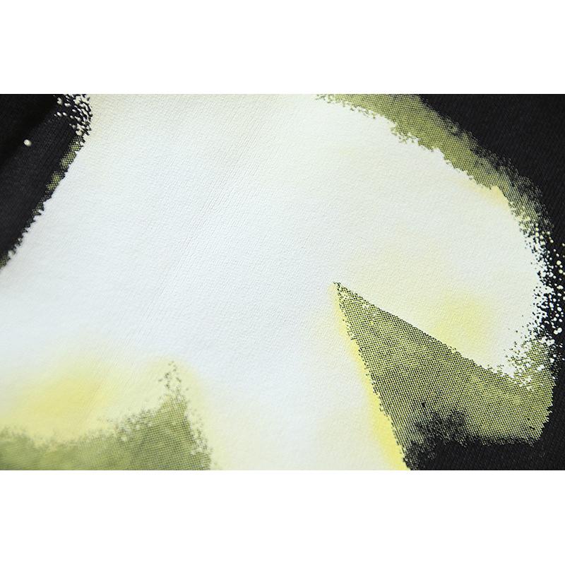 Off-White 2025 Jesień/Zima Nowa OW Podwójny Cień Wzór Żółtej Strzałki Drukowana Męska i Damska Bluza z Kapturem Zapinana na Zamek