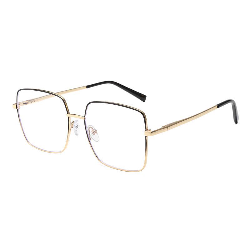 Fashionable Women s Retro Blue Light Blocking Glasses - Street Style Metal Frame, Flat Lenses. 0° Blue Light Blocking
