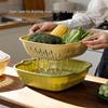 Double-Layer Silicone Kitchen Draining Basket