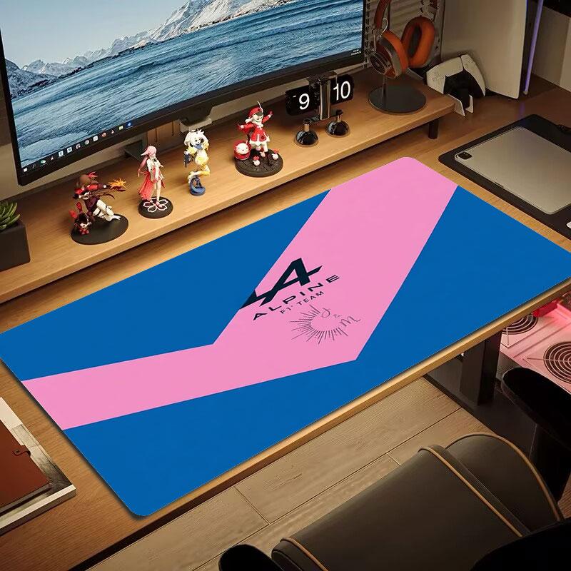 Alpine F1 Large Size Mouse Pad Large Gaming Table Cushion Non-slip Laptop Tablet Big Mousepad XXL Mat Mini PC Playmat With Lock Edge