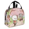 Bubu Dudu Pfirsich und Goma Bär Cartoon Isolierte Lunchtasche für Picknick im Freien Panda Wasserdichte Thermokühlbox Lunchbox