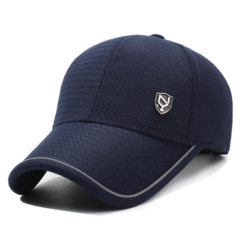 Sommermütze Herren Schwarz Atmungsaktive Baseballkappe Outdoor Angeln Sonnenschutz