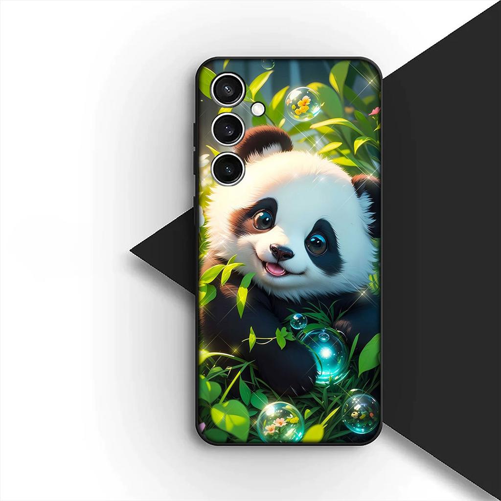 Lovely Panda Cute Silicone Cover for Xiaomi Redmi Note 12 11 10 Pro 10A 10C 12C 13C Note12 12Pro Coque Phone Case