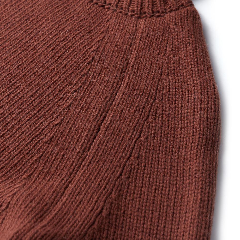 EDWARDMAX Raglan Turtleneck Lambswool (Brown)