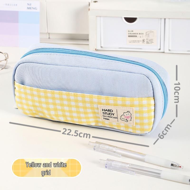 TOME Grid Series Girls' Cute Pencil Case for Students