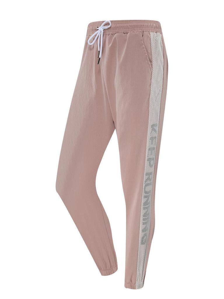 Lightweight Breathable Cropped Joggers - Loose Fit Harem Style for Daily Wear