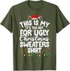 Christmas for Women Unisex Too Hot Ugly Christmas Sweaters TShirt Xmas Pajamas Family Novelty Gifts Holiday Clothes Y2k Saying Tee