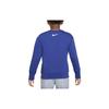 Nike Sweatshirt Letter Logo Print Round Neck Casual Fleece Kids tops Deep-Navy DQ3860-455