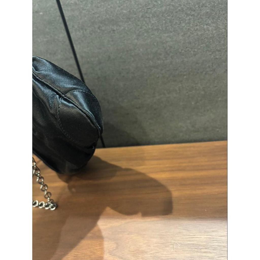 Used Ferragamo Gancini Satin Party Chain Shoulder