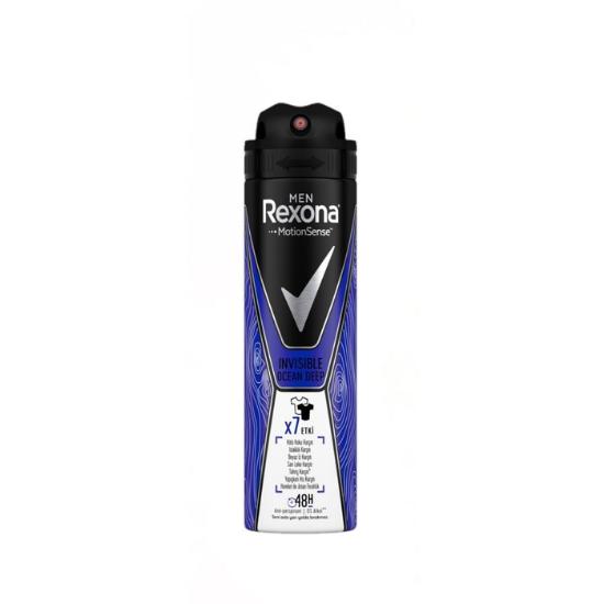 

Rexona Мужской дезодорант-антиперспирант-спрей Невидимая защита океана от глубокого запаха пота 150 мл