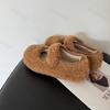 Pantofi de Bumbac cu Imprimeu Leopard Vintage Femei 2026 Noi de Iarnă Confortabili cu Blană Pantofi Plati Calzi Talpă Moale Antiderapantă Pantofi Casual Ușori