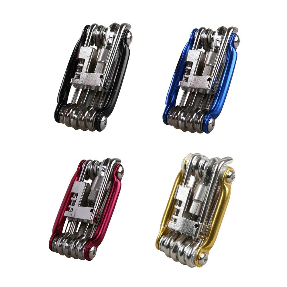 11 In 1 Bike Tools Bike Repair Tool Kit Wrench Screwdriver Chain Multifunction Tool