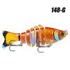 1 pezzo Esche da Pesca Multi-Snodate Swimbait Affondamento Lento Bioniche Artificiali Acqua Dolce Acqua Salata Trota Persico Accessori per la Pesca