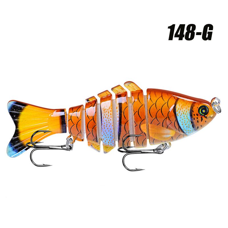 1 pezzo Esche da Pesca Multi-Snodate Swimbait Affondamento Lento Bioniche Artificiali Acqua Dolce Acqua Salata Trota Persico Accessori per la Pesca
