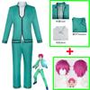 Anime The Disastrous Life of Saiki Kusuo No Sai-nan Cosplay Costume Teruhashi Kokomi Skirt Bowtie Wig Saiki Kusuo Uniform Glass
