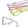 10pcs Elastic Kids Nylon Sun Glasses Cord AntiSlip Child Eyeglasses Strap Neck Cord Colourful with Flower Adjustable Button