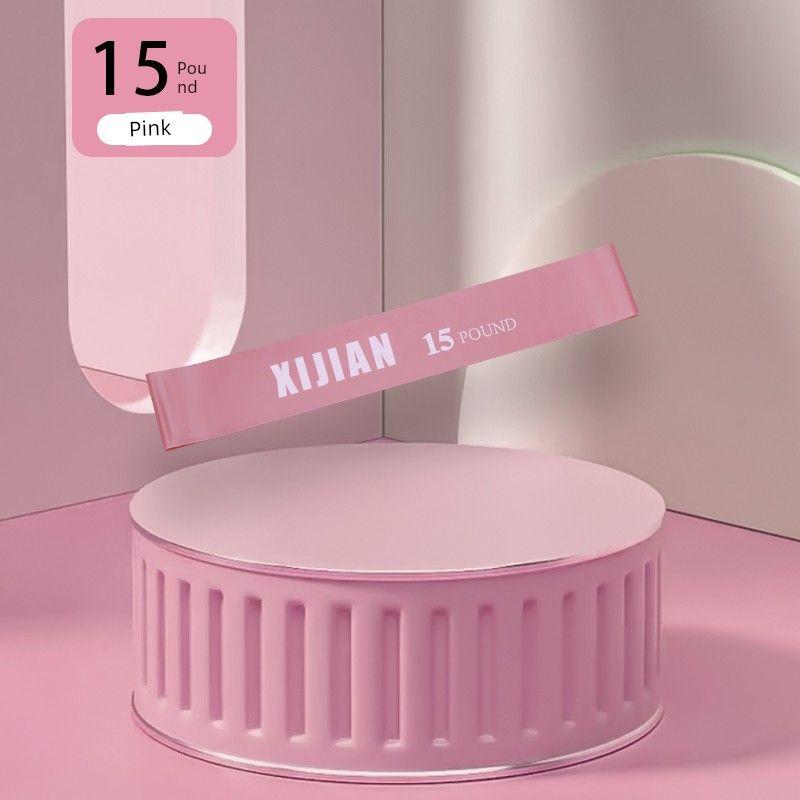 

Fitness Women s Hip Stretch Squat Leg Stretch Band Import Latex-Booty Ring-Pink -15 Lbs