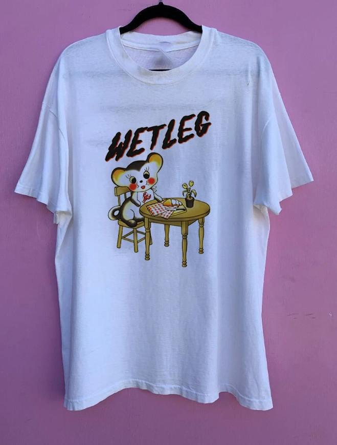 Vintage Wet Leg Band Classic Gift Funny Black T-shirt, S-4XL