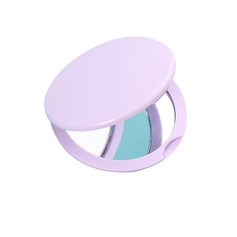 Compact Flip-Cover Double-Sided Makeup Mirror: Foldable, Portable & Vintage-Style Mini Vanity Mirror