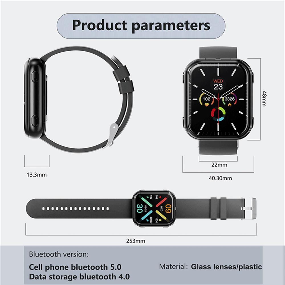 Waterproof Smartwatch 2 En 1 Equipped With TWS Earphones Smart Watches Men Women BT Call Music Heart Rate Health Monitor Sports