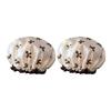 1-6PCS Adult Female Household Cute Double-Layer Thick Waterproof Shower Cap Hair Cap Head Cover Hat Kitchen Oil Fume Proof Hat