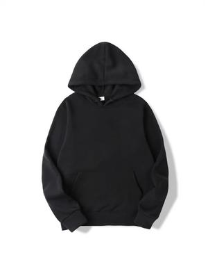 Sweat à capuche unisexe tendance doublé polaire - Épais pour l'automne et l'hiver, Design à capuche