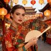 Printed Folding Hand Fans,Folding Fans Handheld Decorative Accessories for Wedding,Outdoor Party Favors,Bridal Decors