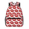 Kiss Lip Backpacks Boys Girls Bookbag Students School Bags Cartoon Laptop Rucksack Shoulder Bag Large Capacity