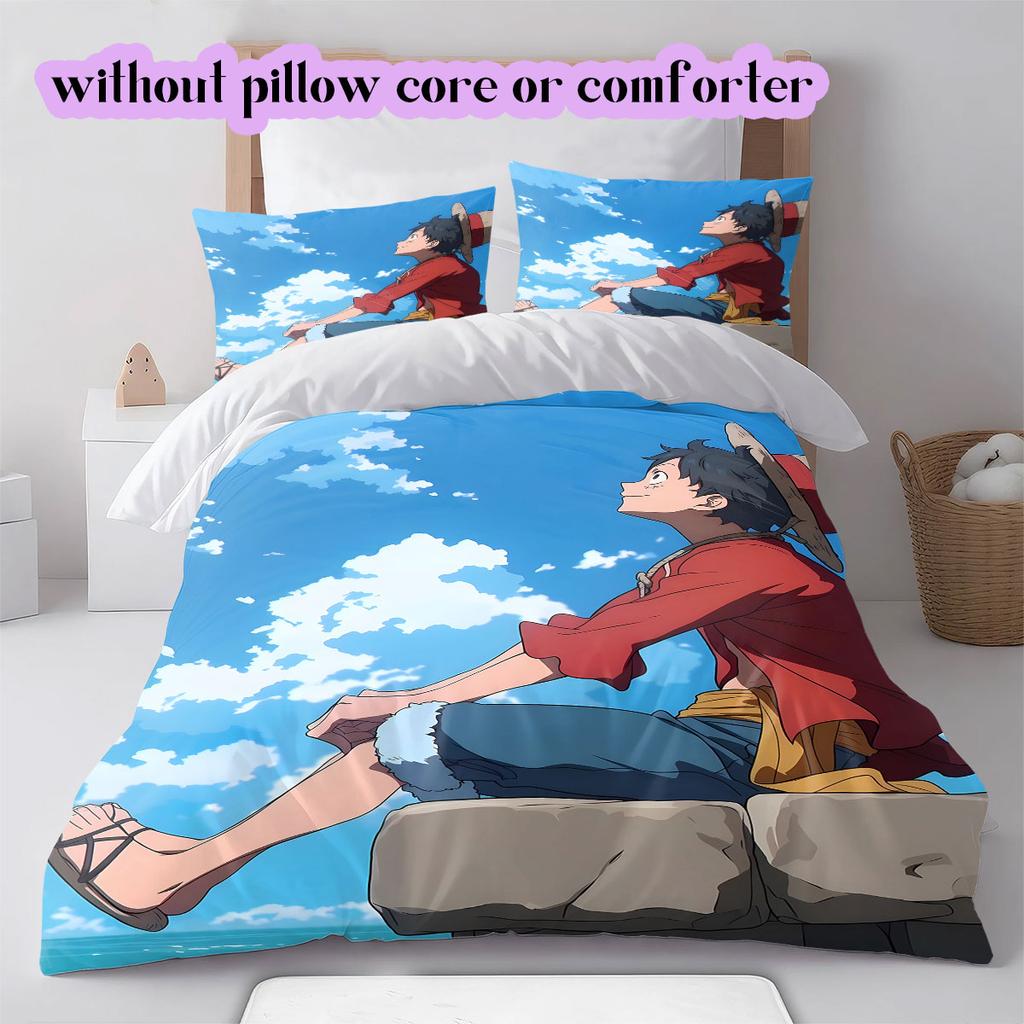 OnePiece anime LUFFY Soft and Comfortable Duvet Cover, Children's Bedding Set Gift, Extra Large Size, Various Sizes Available
