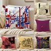 ART CChristoph Niemann Cushion Cover Pillowcase Antidustmite Invisible Zipper Short Plush Sofa Cushion