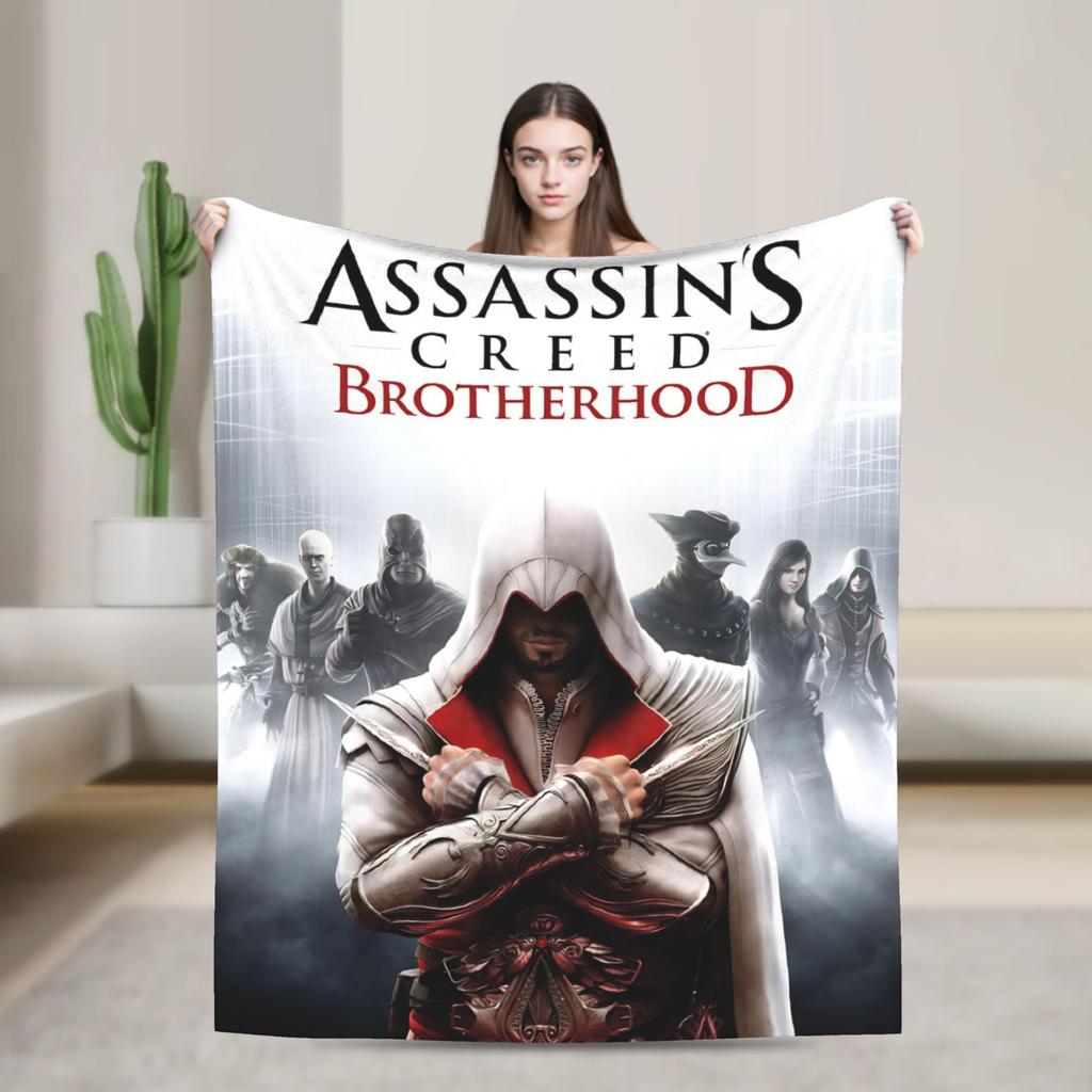 Assassins Creed Shadows  Blanket Quality Soft Warm  Throw Blanket Winter Boy Girl Couch Chair Sofa Bed Fluffy Bedspread