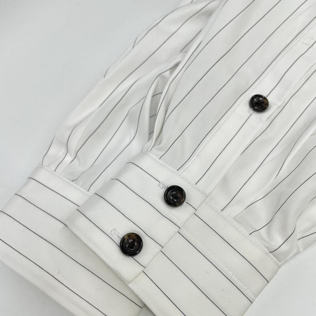 ENFOLD 22AW Black COMBI PULLOVER Double Cross Combi Pullover Shirt Tops 38 blackUsed