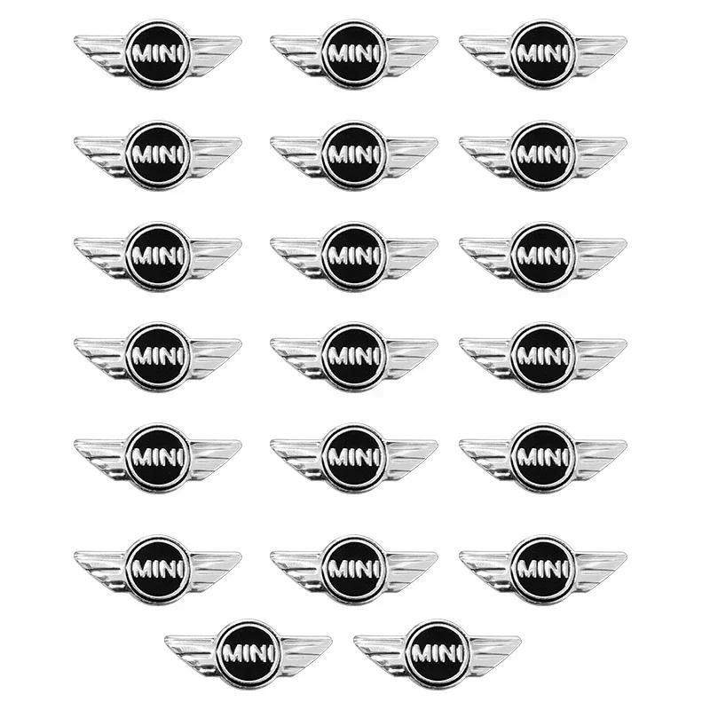 Emblema Metálico para Chave de Carro Remota Botão de Rádio Autocolante logo Para Mini Cooper One S JCW F54 F55 F56 F57 F60 R55 R56 R57 R60 R61