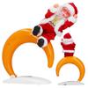Christmas Santa Doll Electric Dancing Xmas Claus Table Ornaments Decor with Moon Base for