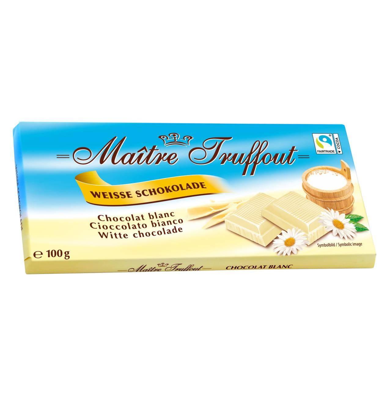 Maitre Truffout Weiße Schokolade 100 g