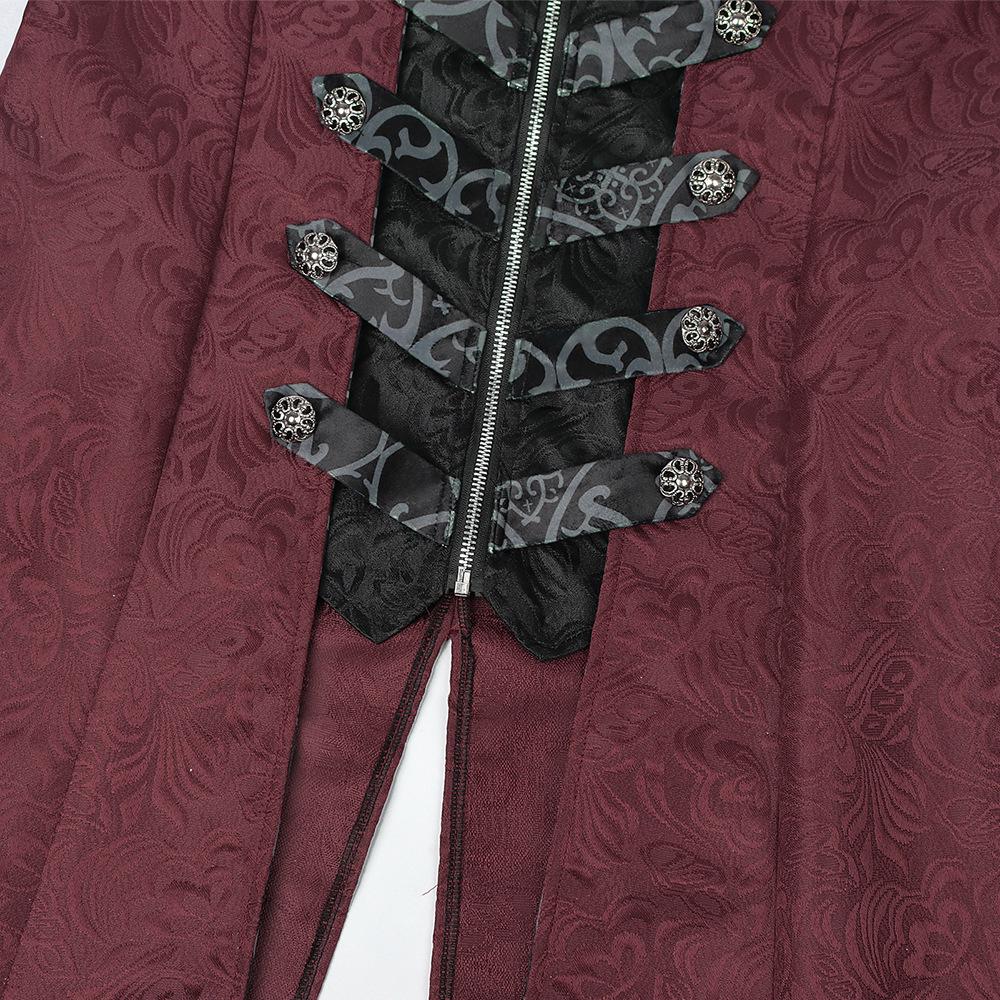 Men's Gothic Medieval Halloween Coat Jacket - Retro European & American Dark Outerwear
