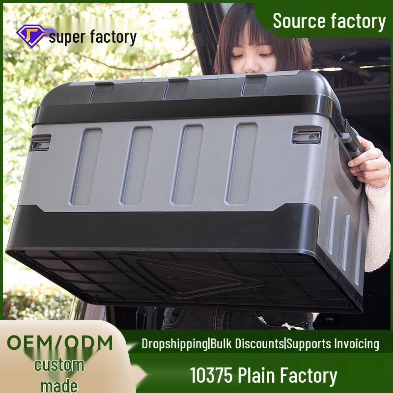 Large Foldable Car Trunk Organizer for Camping, Clothes, and Toys