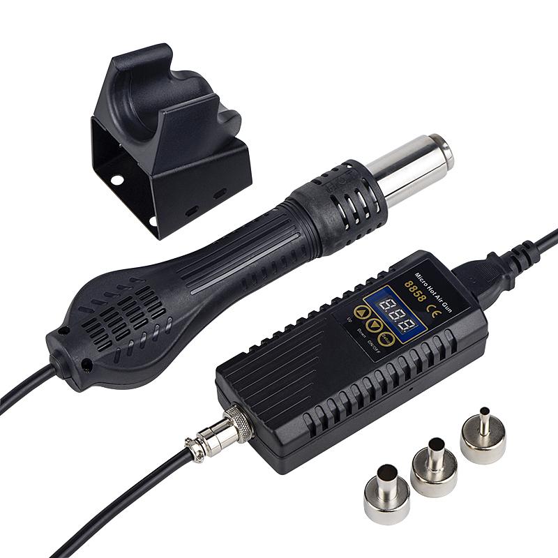 

JCD 8858 Micro Hot Air Gun 750W Rework Soldering Station LCD Digital Hair Dryer For Soldering 110V Heat Gun Welding Repair Tools 110V US PLUG