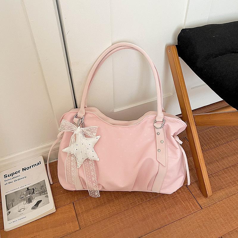 Girls' Style Bow-shaped Handbag, Cute Cross-body Bag for Women, Fashionable Commuter Bag