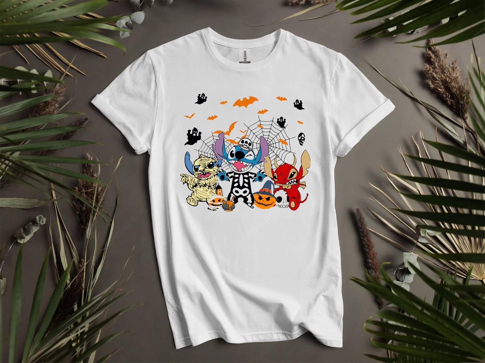 Stitch Friends Halloween Cosplay T-shirt T shirt Men Women Unisex Tshirt K897 XXL